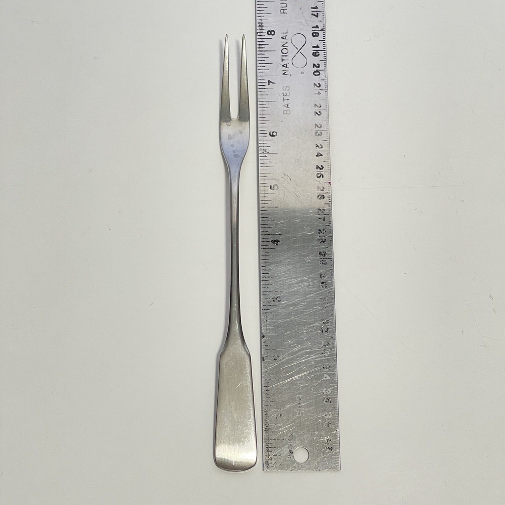 WMF Flatware 2 Tine Cold Meat Serving Fork 7 7/8” Mid Century Modern Style