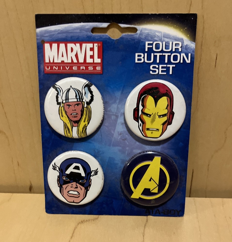 ATA-BOY Inc Avengers  Four Button Set