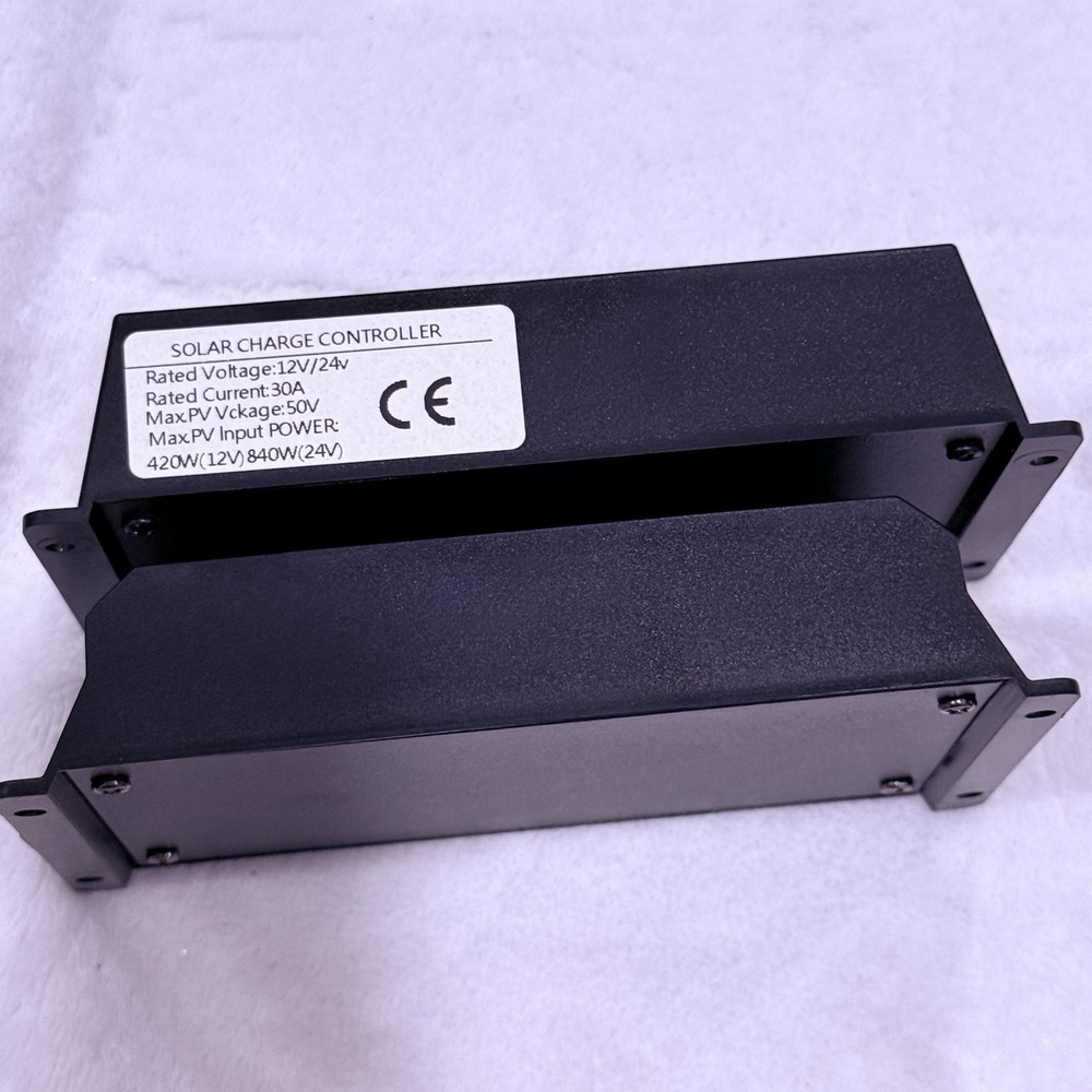 2 -30A 12V/24V Solar Panel Battery Charge Controller LCD Auto Regulator Dual USB