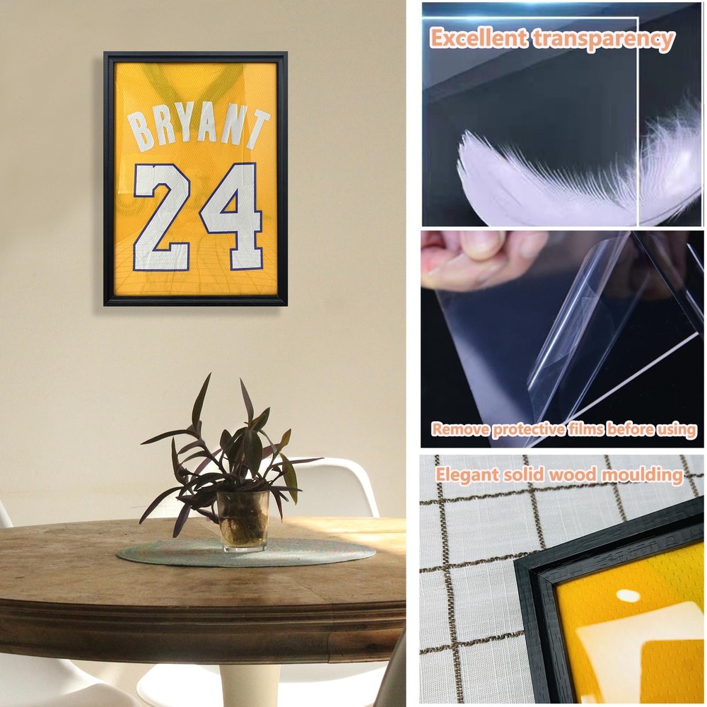 2 Pack Jersey Frame Display Case,Jersey Shadow Box,Sports Jersey Display Frame