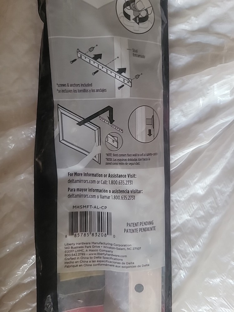 Delta Easy-Cleat Float Mounting Hardware for Small Mirrors