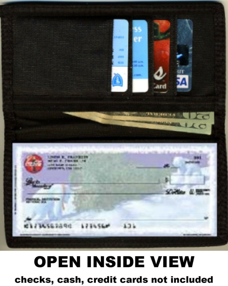 Personalized Custom In Loving Memory RIP Lord's Hands Checkbook Cover Beautiful