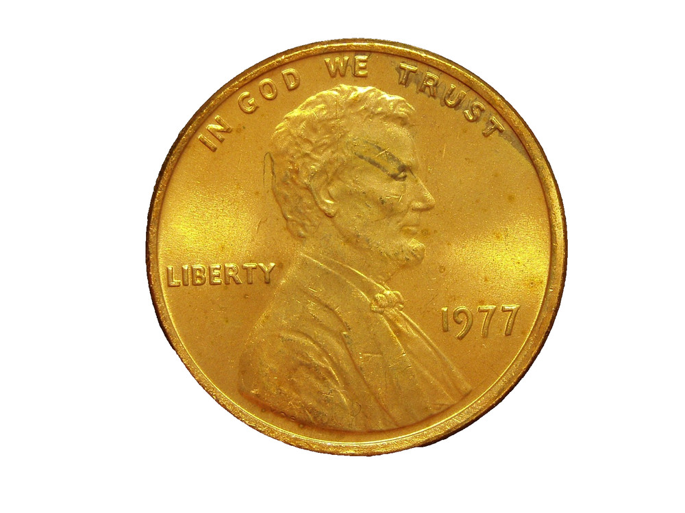 1977  UNC LINCOLN MEMORIAL CENT #6