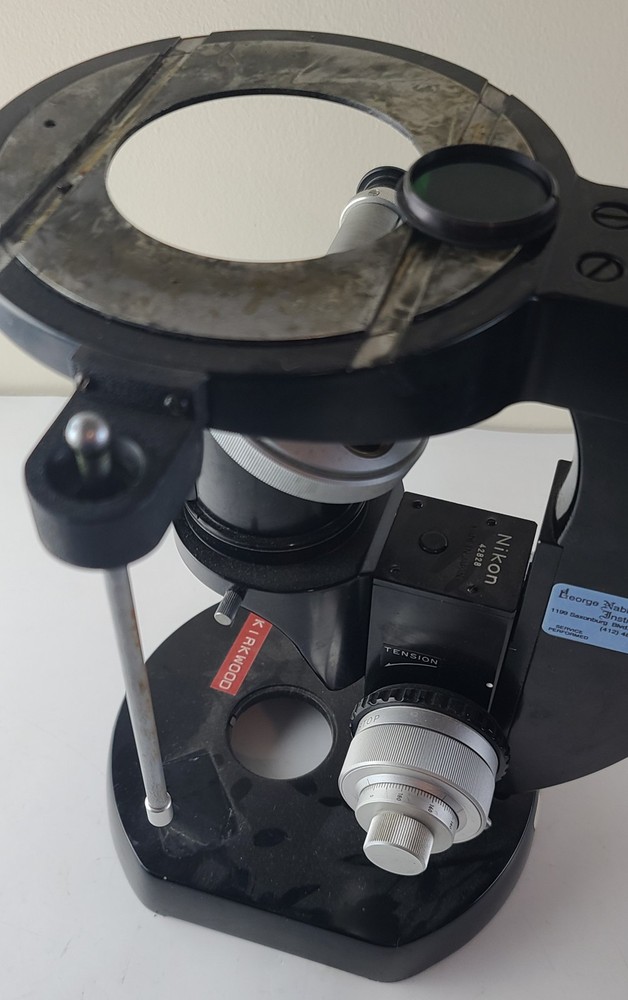 Vintage Black Nikon Microscope Frame ~ Parts