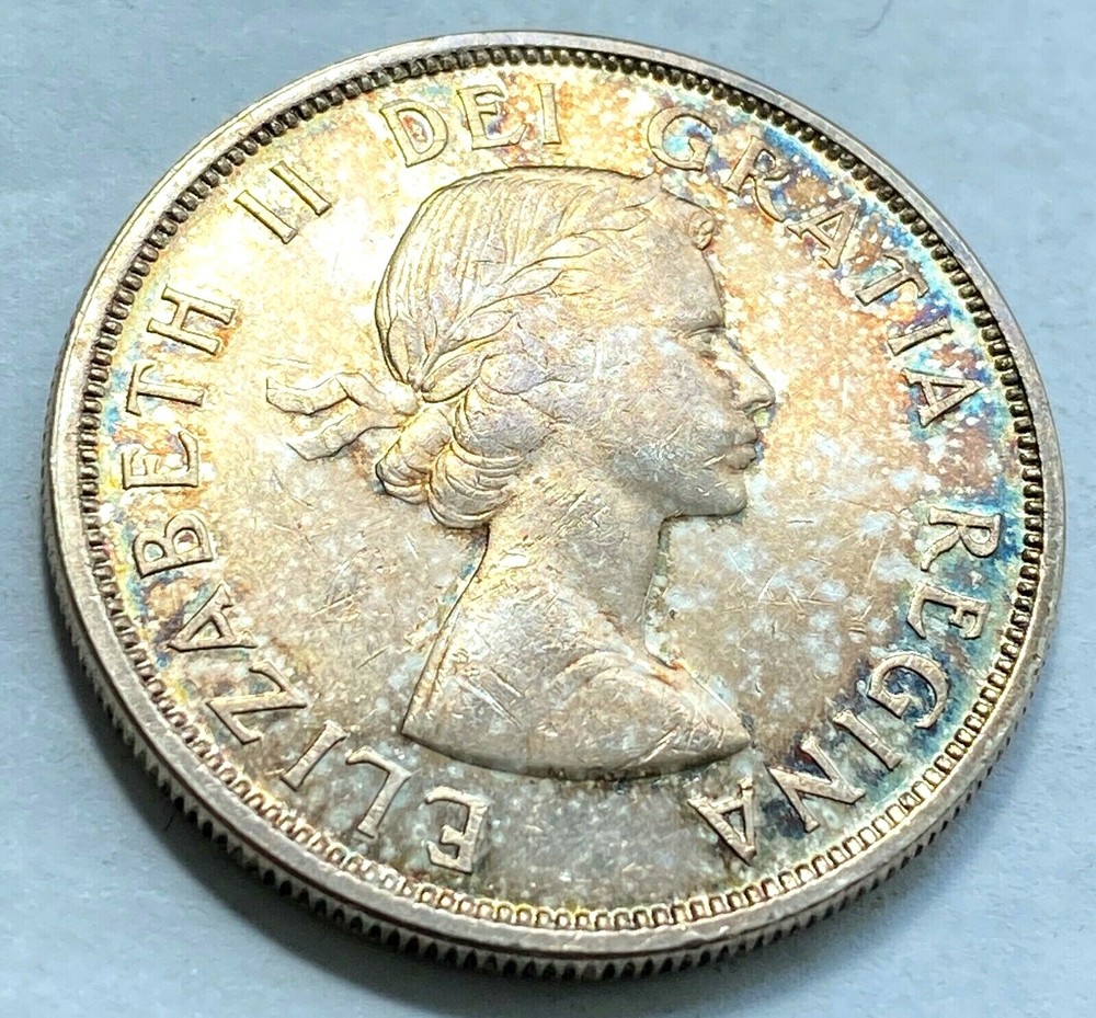 1962 Canada Dollar Gem Unc. Beautiful Pastel Toning CHN