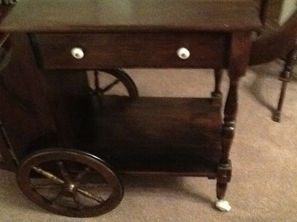 Vintage tea cart wooden
