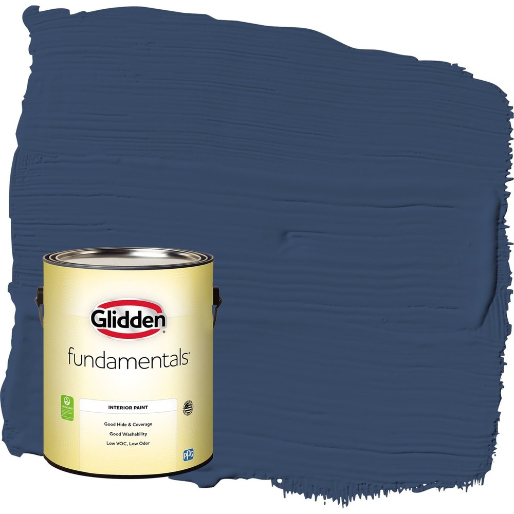 Fundamentals Annapolis Blue Flat Interior Paint 1 Gallon