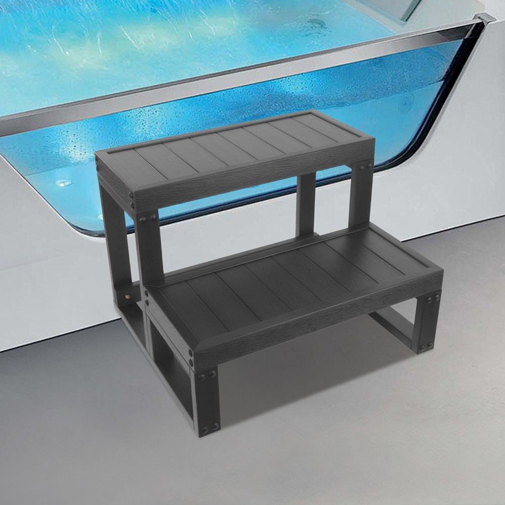 2-Steps Tub Steps Spa Steps Hot Tub Stairs Ladder Floorstanding ﻿Rectangular