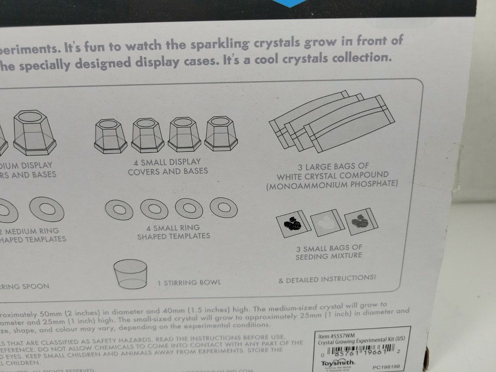 4M 5557 Crystal Growing Science Experimental Kit - 7 Crystal Science Experime...