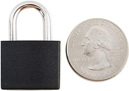 Small Mini Durable ABS Cover Brass Body Individually Keyed Padlock 8pc Turquoise