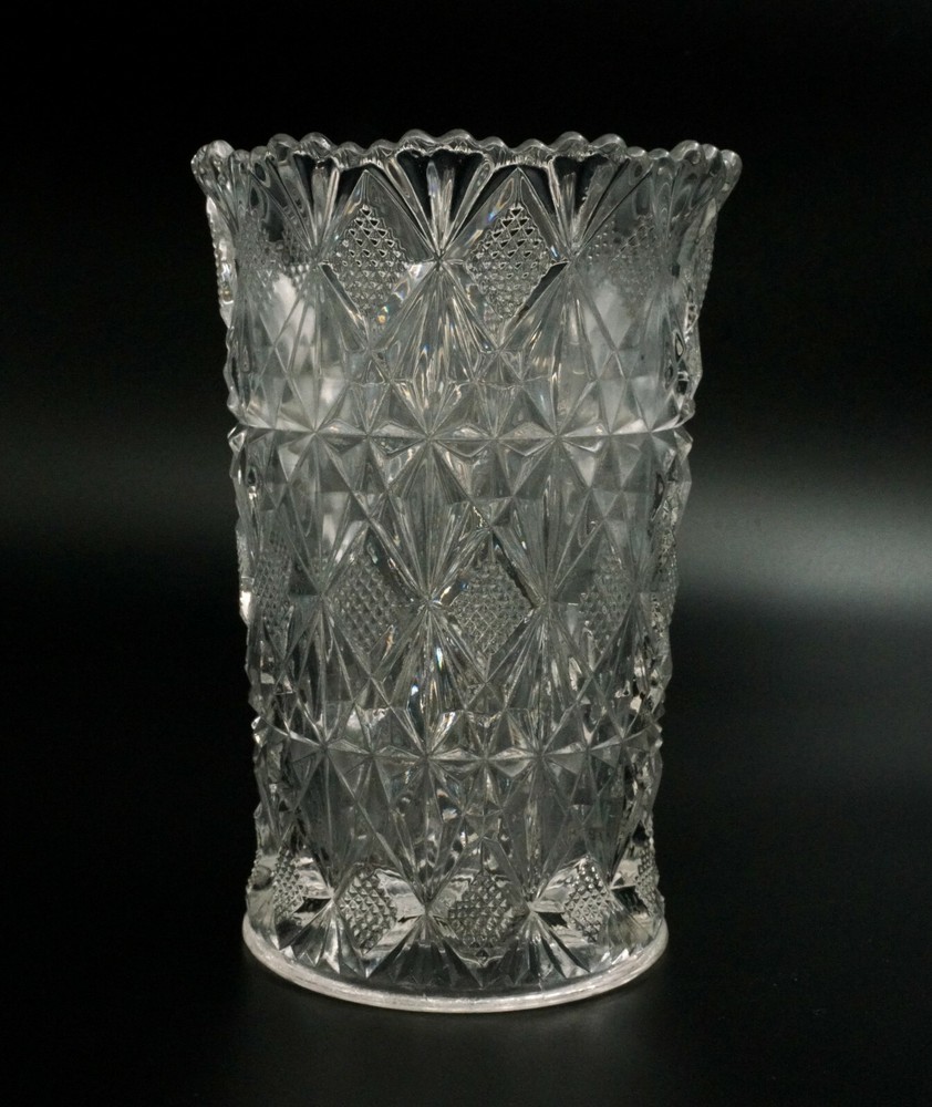 Vintage Crystal Vase 6" H