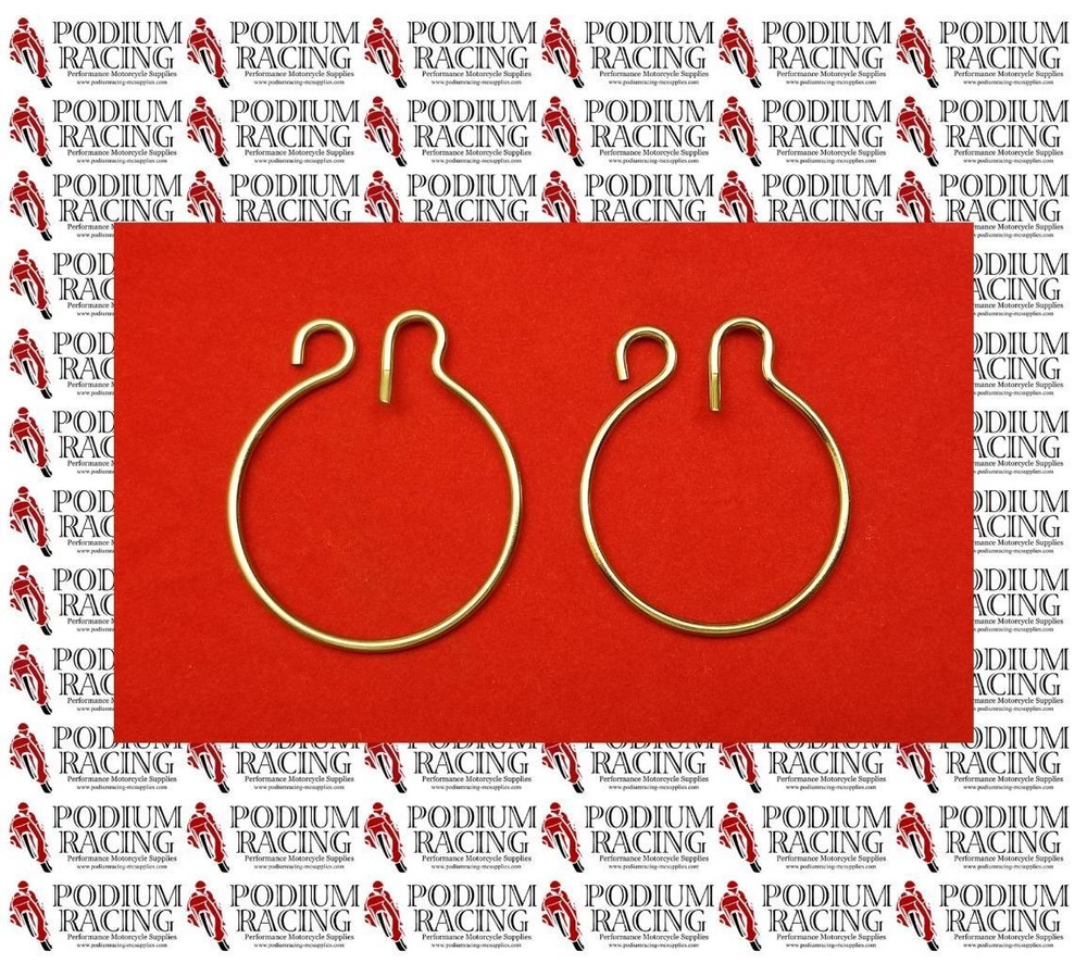 DUCATI 848 SILVER TITANIUM REAR WHEEL AXLE NUT SAFETY SPRING CLIPS