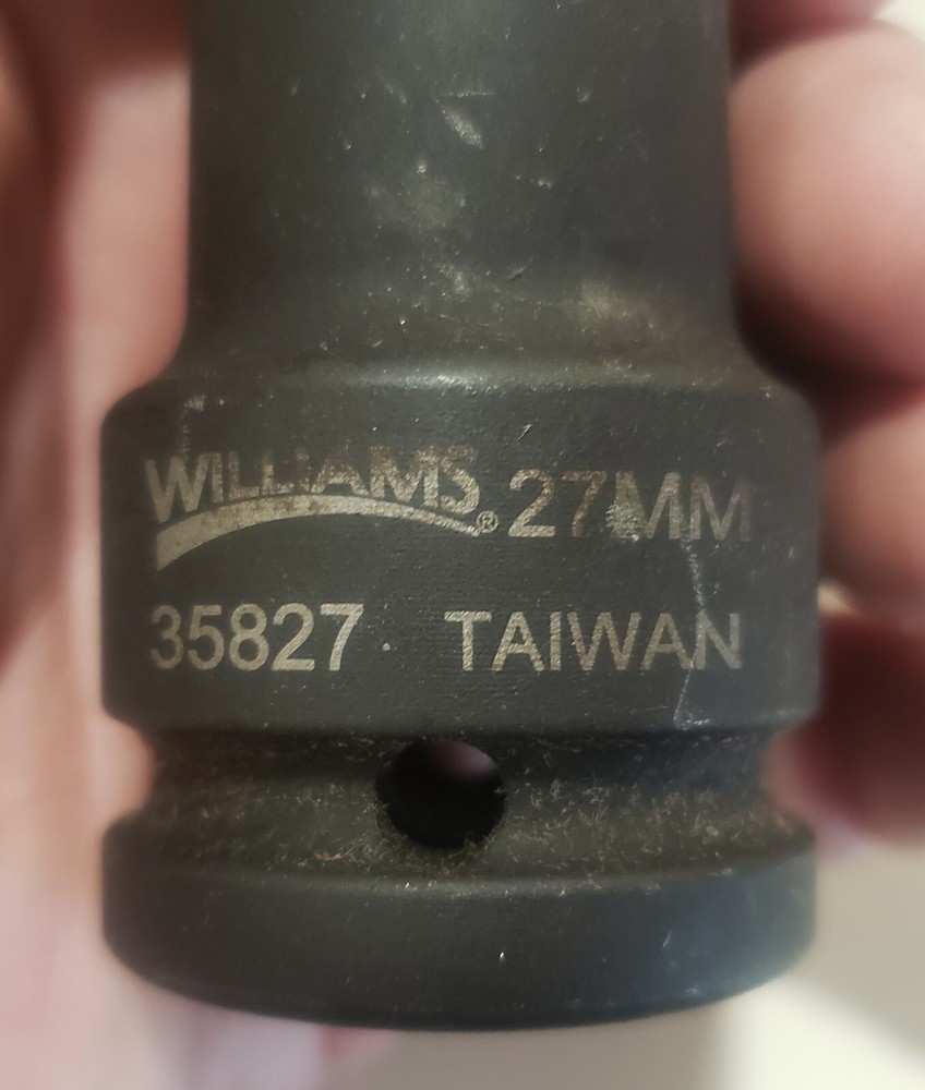 NEW Williams 35827 27MM Impact Hex Bit Driver 3/4" Driver