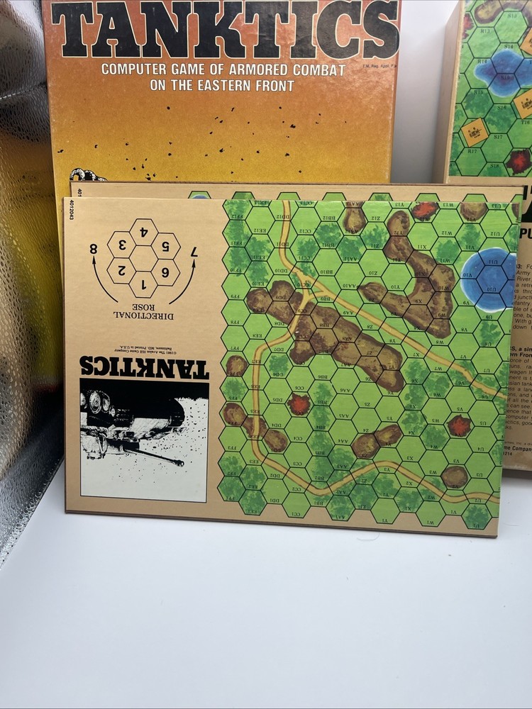 VINTAGE Tanktics by Avalon Hill Micro-Computer Games Atari 400/800 5.25"