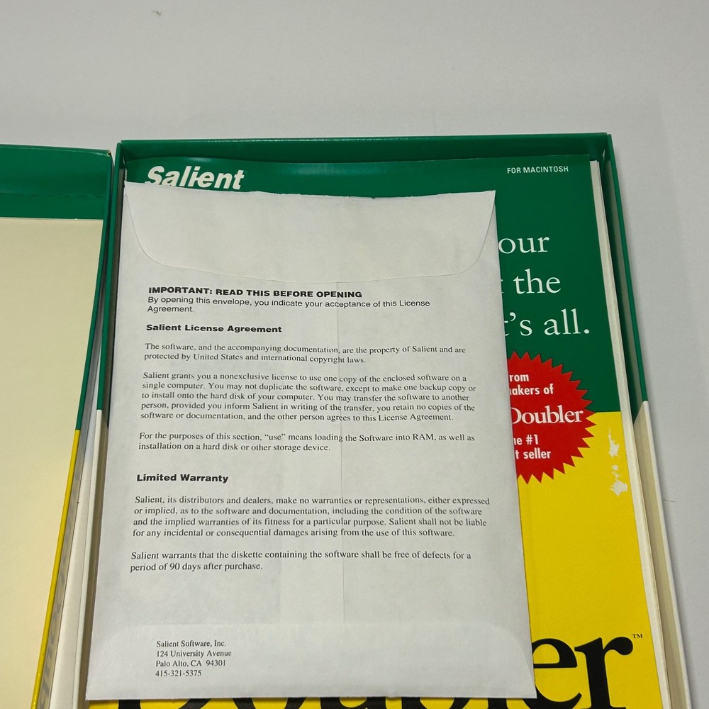 1992 Auto Doubler for Macintosh Fifth Generation Systems 3.5" Disk Original Box