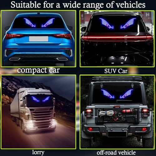 Devil's Eye Car Lights,LED Dynamic Devil's Eye,Car Windscreen and Rear Window B