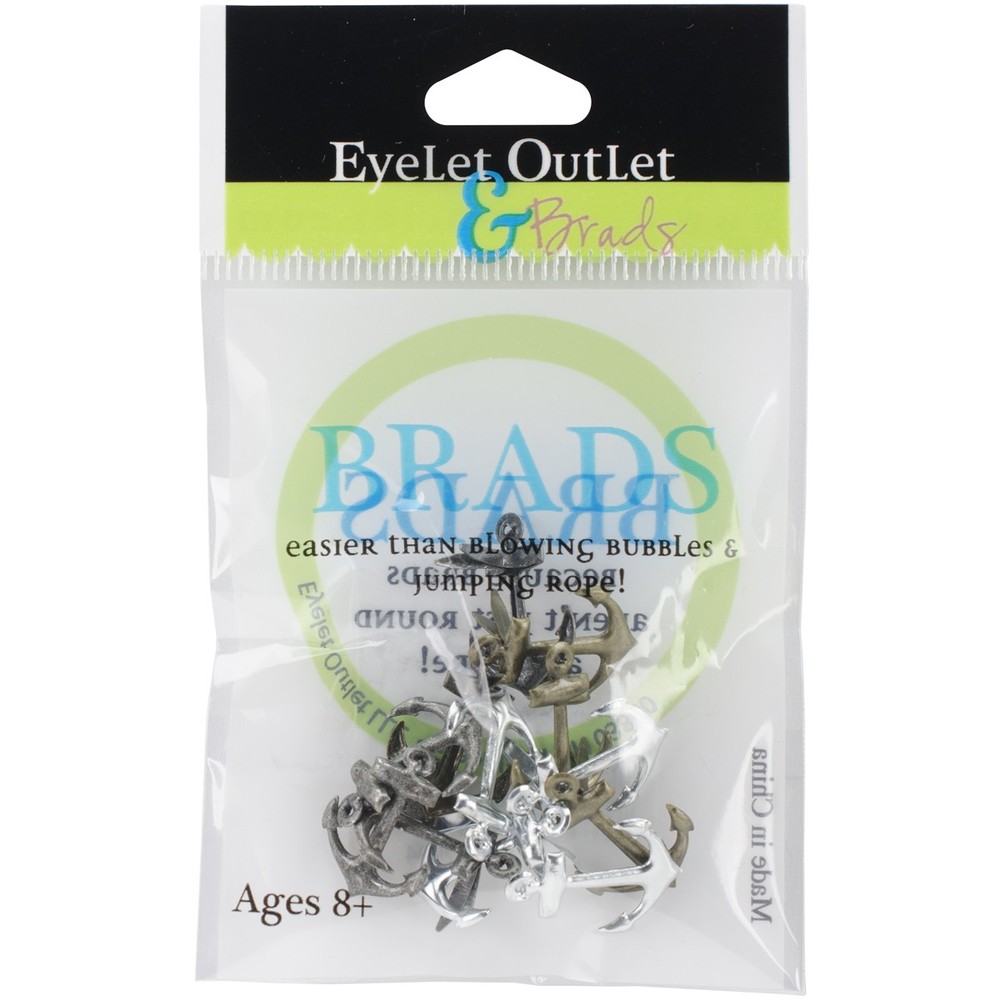 Eyelet Outlet QBRD2-42 Shape Brads 12/Pkg-Metallic Anchor
