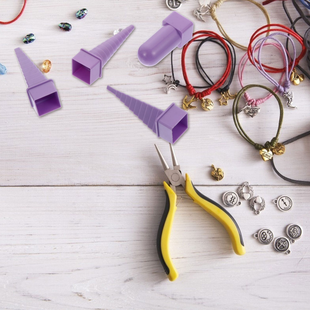 4PCS Mandrels Interchangeable Handle Mandrel Sizer Bracelet Bangle Mandrel