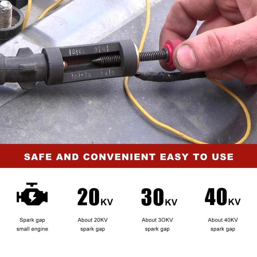 ZNDAW Spark Plug Tester, Adjustable Engine Ignition System Diagnostic Test...