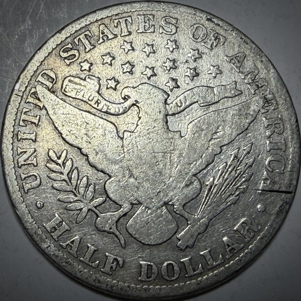 1902 Barber Half Dollar - 50 Cent Silver Coin