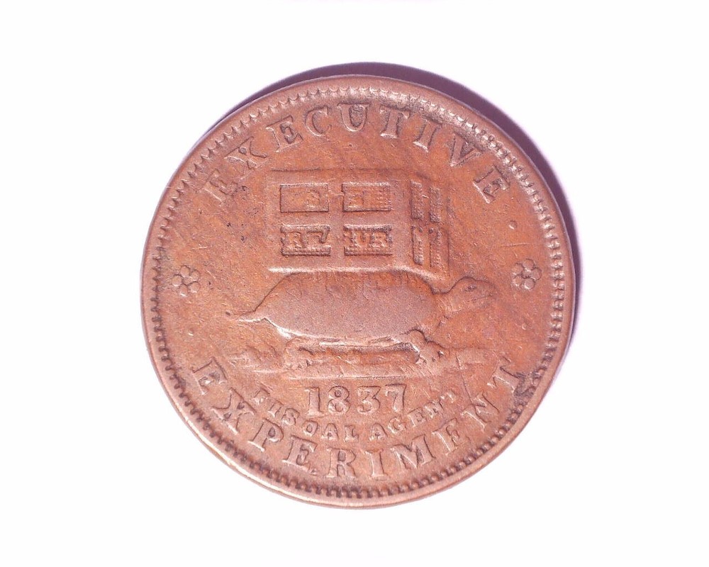 1837 Hard Times Token- Executive Experiment- Nice **516-4