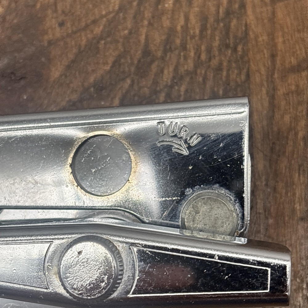 Swing Away Can Opener Transparent Brown Handle