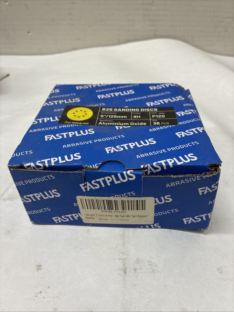 FASTPLUS B25 Sanding Discs 5” P120 Qty 36
