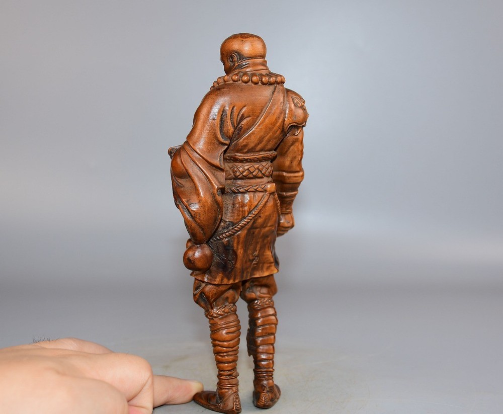 Exquisite Boxwood Monk Ornament