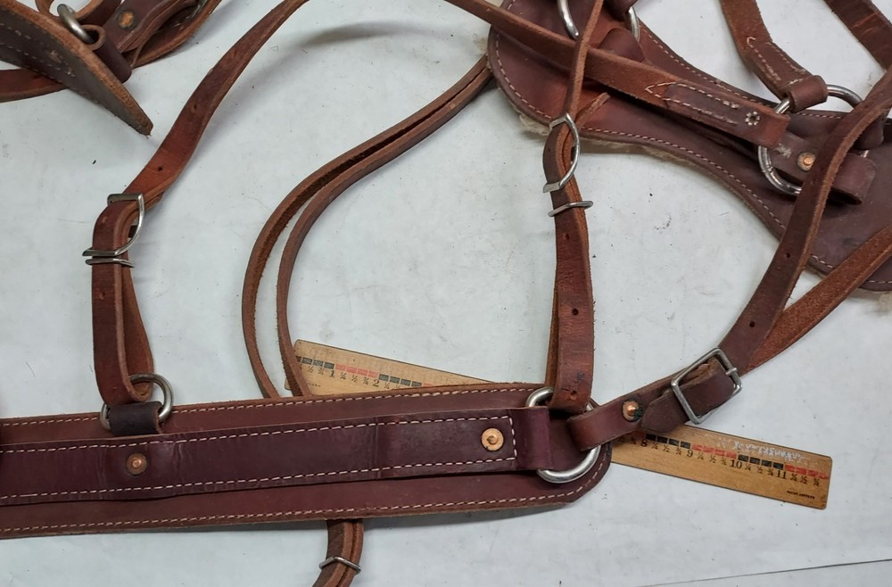 Western Saddle or Sawbuck Leather Breeching
