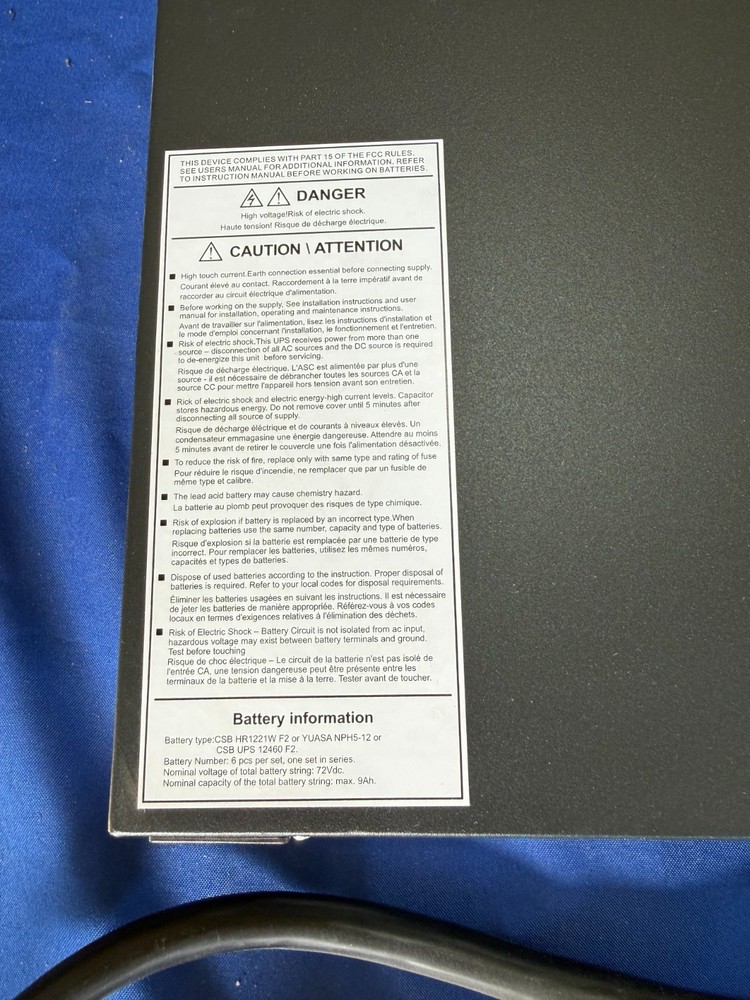 NEW SURPLUS Veritv GXT4-3000RT120