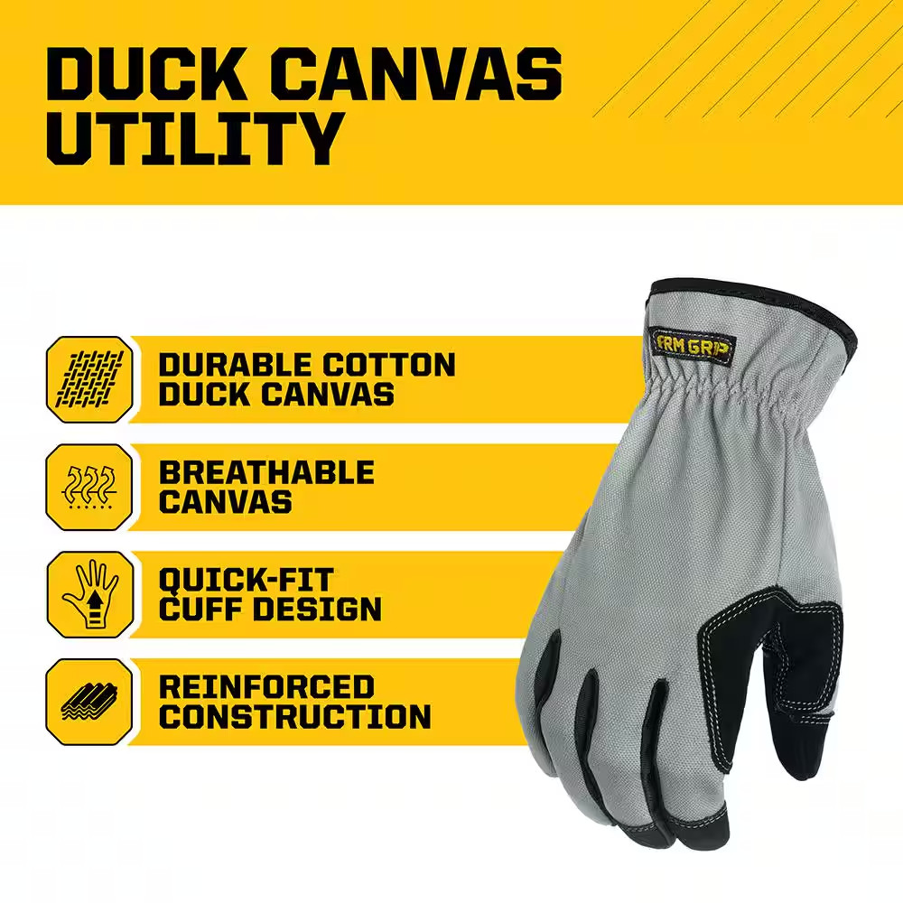 Large Duck Canvas Utility Glove
