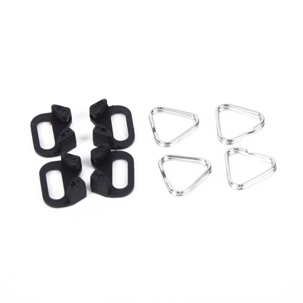4pcs Triangular Split Rings for Camera Back Belt Strap Buckle Accessories