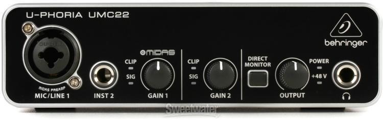 Behringer U-Phoria UMC22 USB Audio Interface