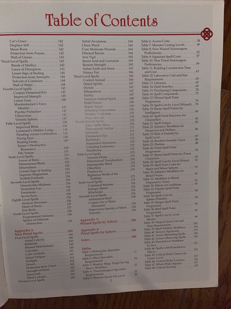 Advanced dungeons and dragons dungeon Masters guide warrior spells And Magic