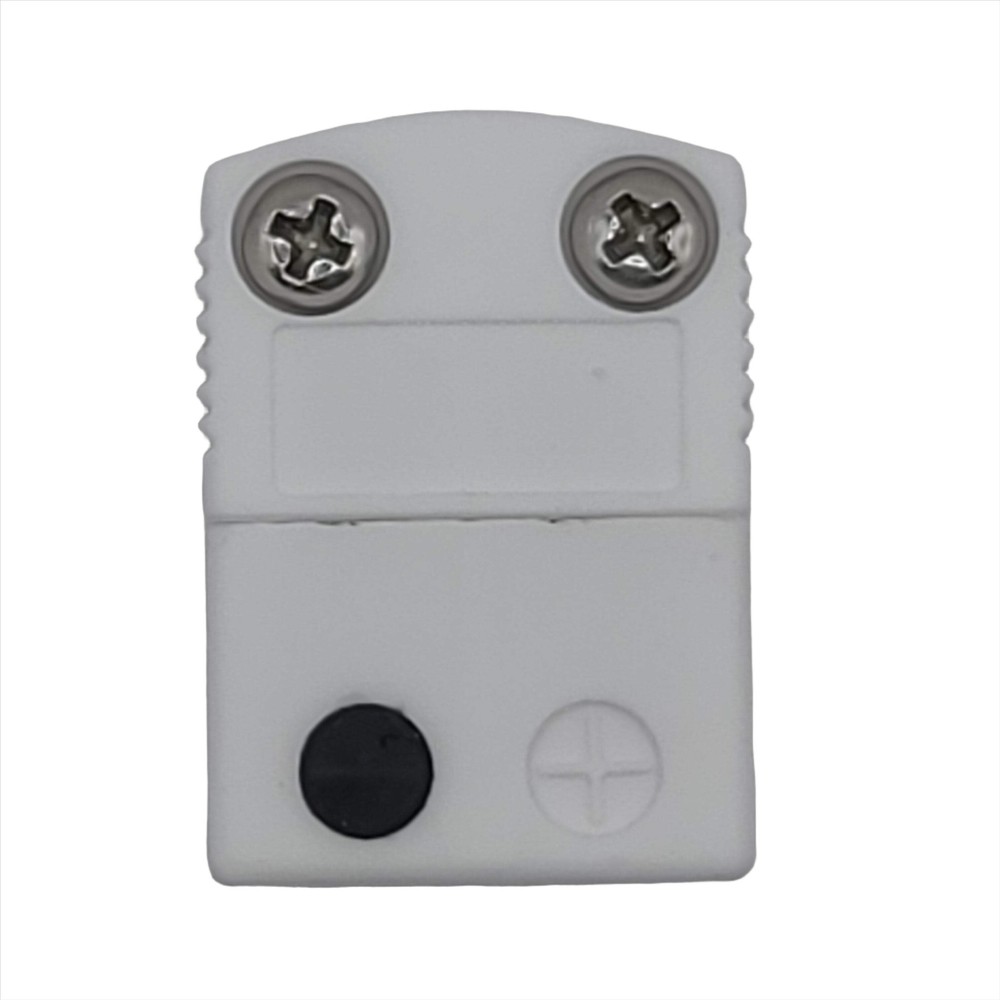 Ceramic Thermocouple Connector, J Type, Mini Female, Flat Blade Socket