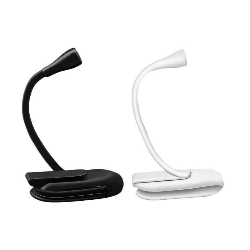 Space Saving Table Light with Secure Grip Clamp Plastic Texture Clipping Lamp