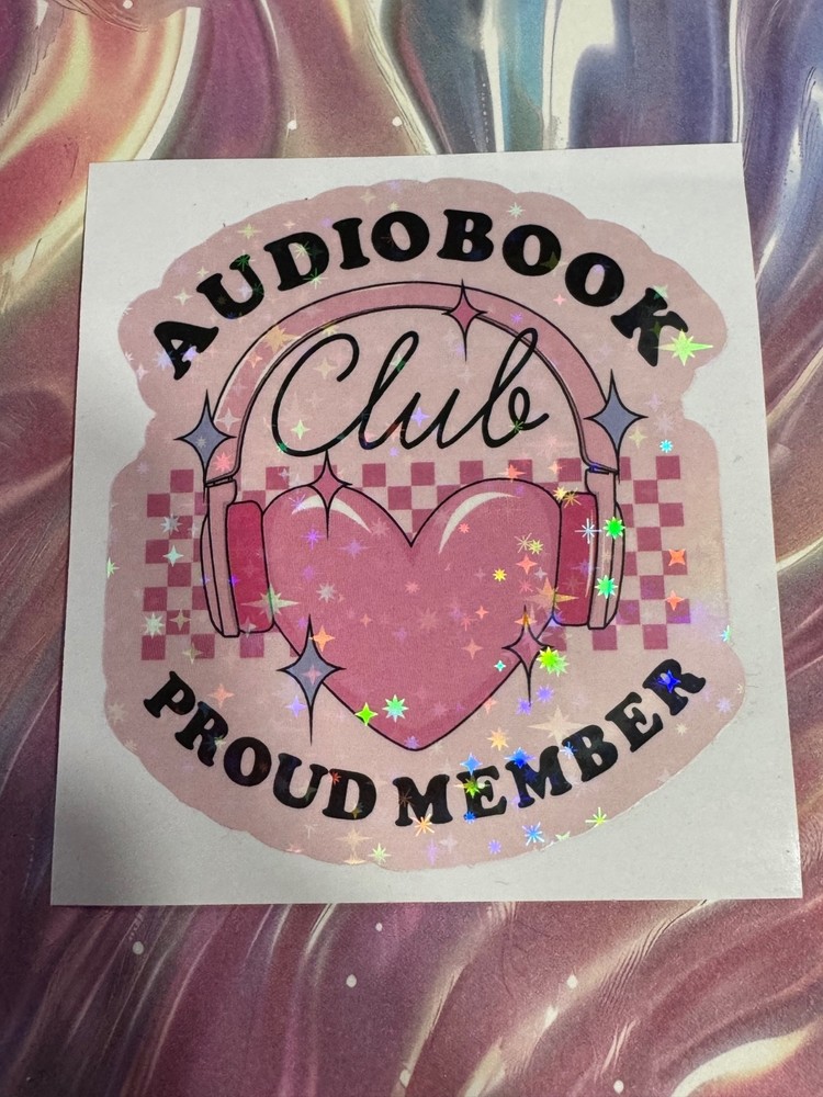 Holographic audiobook sticker