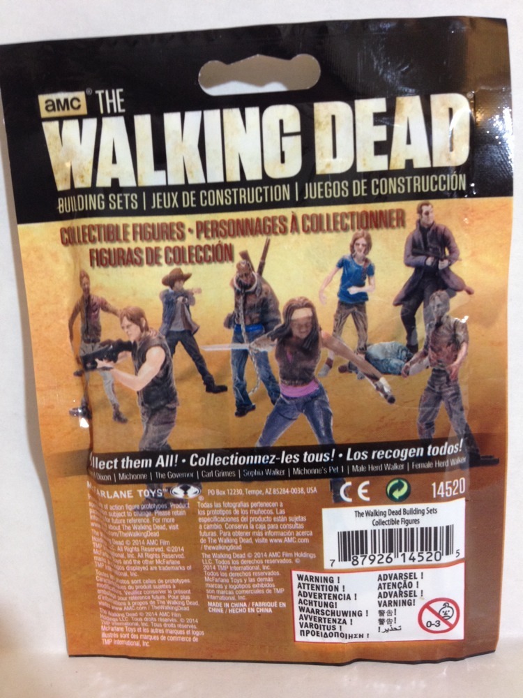 WALKING DEAD BUILDING PACK CARL GOVERNOR DARYL MICHONNE SOPHIA ZOMBIE MCFARLANE