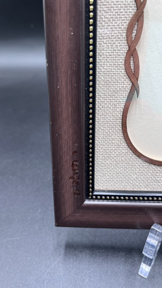 UNIQUE Layered 3D Wood Iris Flower Framed Artwork