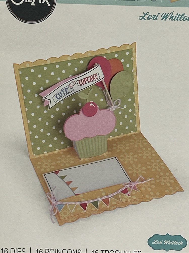 Sizzix Thinlits Cute As A Cupcake Lori Whitlock 16 Dies