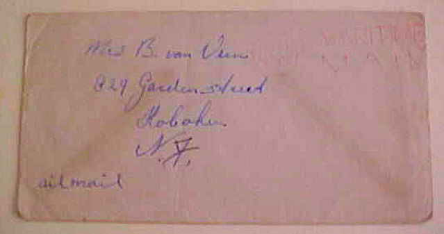 CEYLON  COLOMBO TO USA CIRCA 1940 STAMPLESS