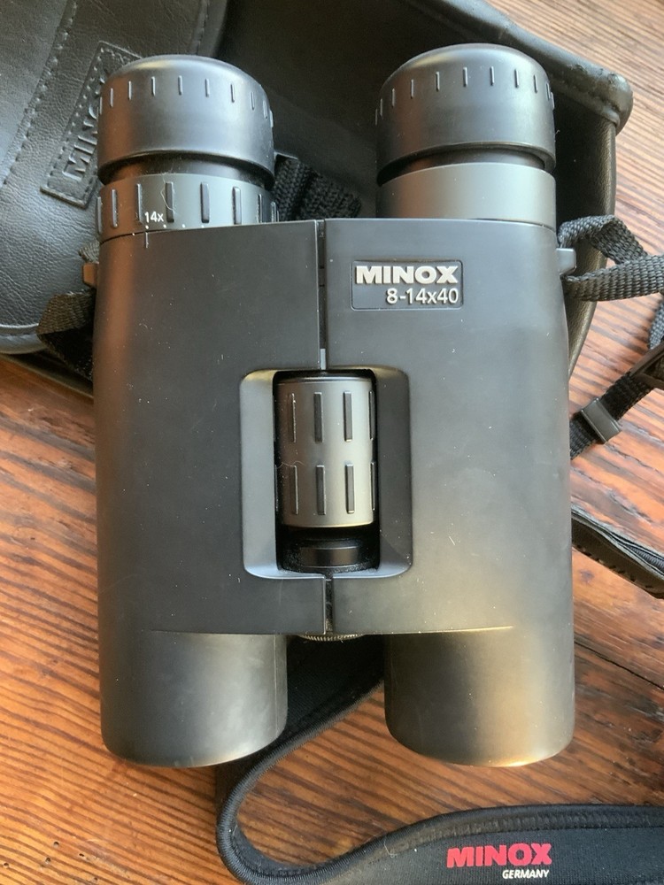 Minox 8-14x40 Adjustable Power Binocular w/Case & Strap, Made In Germany
