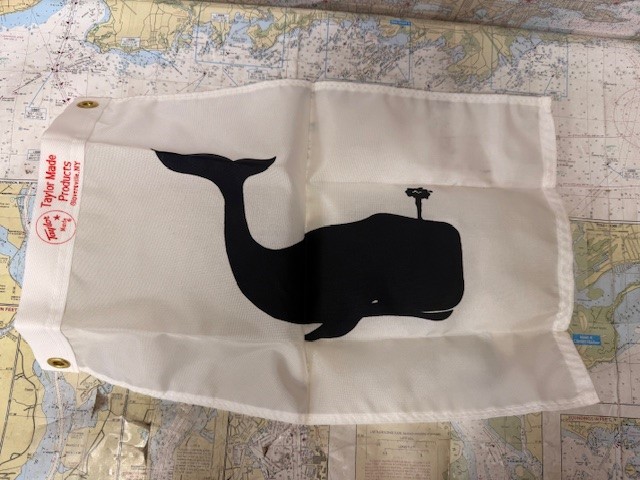 Taylor Made Rectangular Whale Theme Flag 12" x 18".