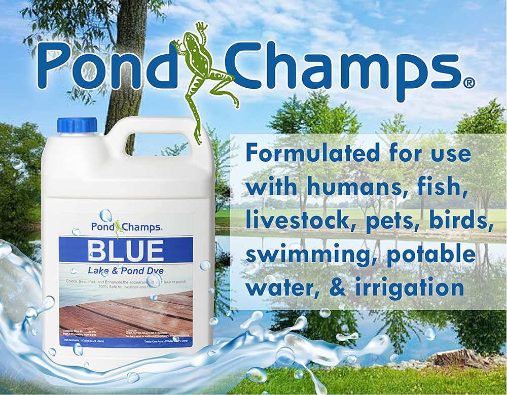 Blue Lake and Pond Dye 4 Gallon Value Pack