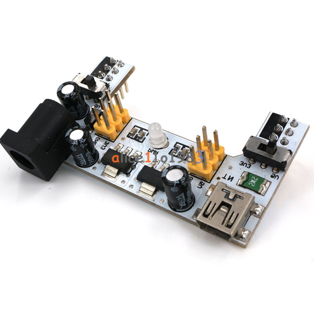 Mini USB MB102 Breadboard Power Supply Module DC7-12V For Arduino Bread Board
