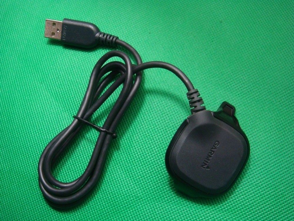 Original Garmin Charging/Large Data Base for Forerunner 10/15, Black