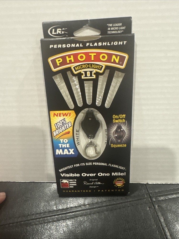 Photon Micro-Light II w/ Unbreakable Ultra-Bright LED Bulb Open Box