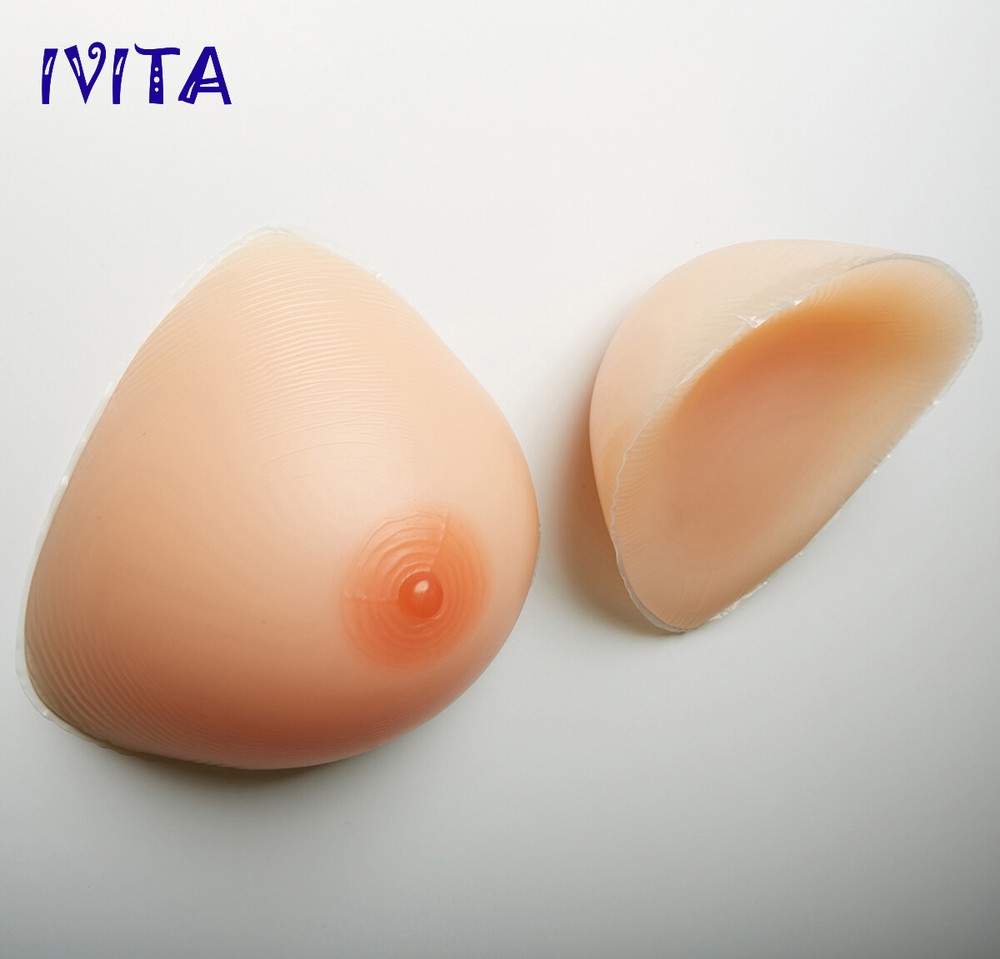 A-FF Cup Triangle Silicone Breast Forms Crossdresser Bra Enhancer Pad Inserts