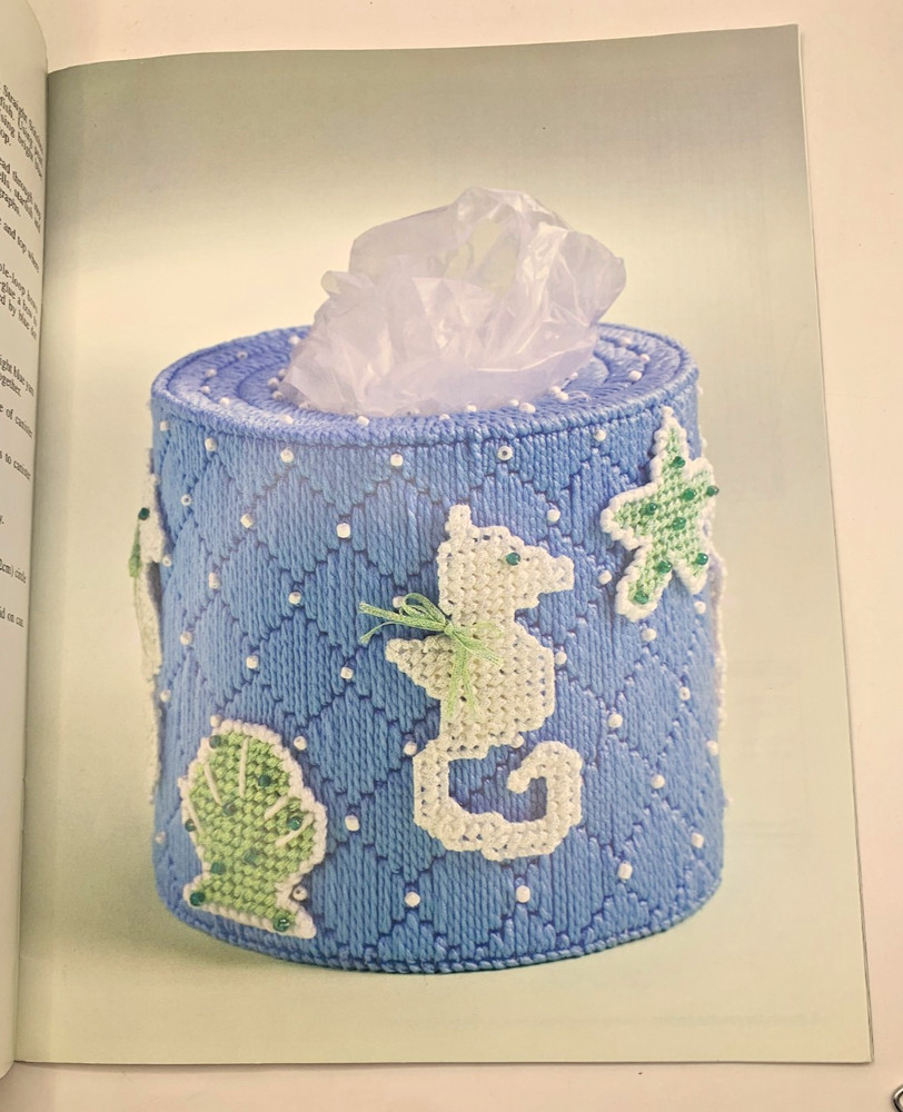 Plastic Canvas Instruction Book for Plastic Grocery Bag Holders