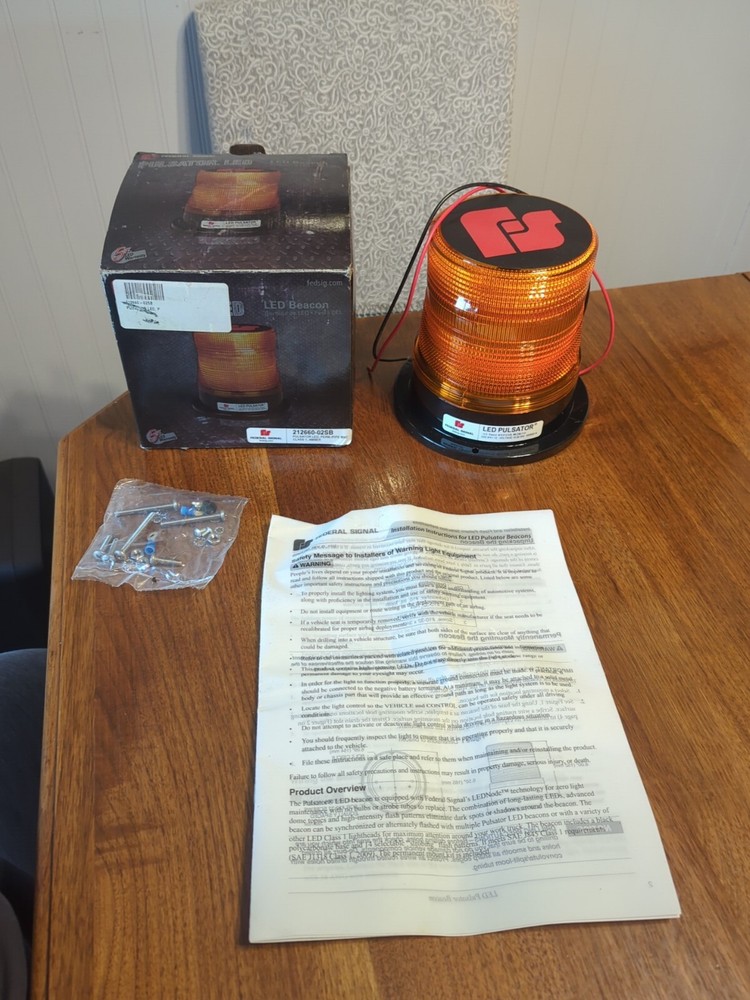 Federal Signal - LED Beacon , Pulsator , Permanent Mount.